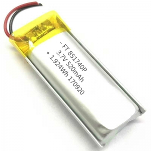 3.7ボルトリチウムイオン520 mahリチウム電池801740充電式ポリマー電池