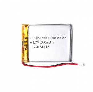 3.7V 560mAhリチウムポリマー電池FT403442P