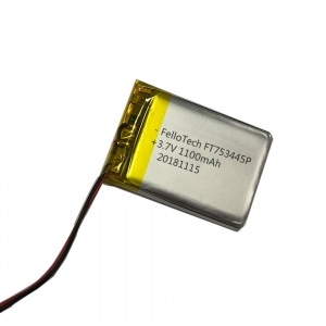 3.7V 1100mAhリチウムポリマー電池FT753445P