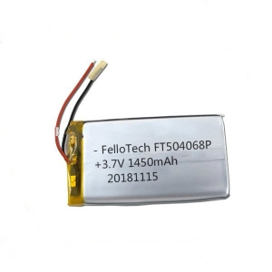 3.7V 1450mAhリチウムポリマー電池FT504068P
