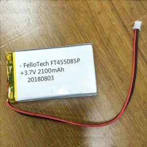 3.7V 2100mAhリチウムポリマー電池FT455085P