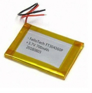 3.7V 700mAhリチウムポリマー電池FT304360P