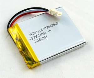 3.7V 2400mAhリチウムポリマー電池FT784860P
