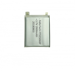 3.7V 2000mAhリチウムポリマー電池FT555068P