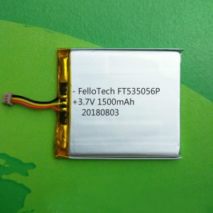 UL証明書付き3.7V 1500mAhリチウムポリマー電池FT535056P