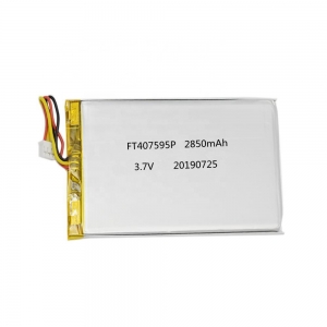 3.7V 2850mAh FT407595Pリチウムポリマーバッテリー