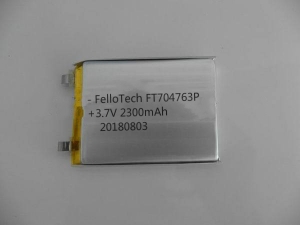 3.7V 2300mAhリチウムポリマー電池FT704763P