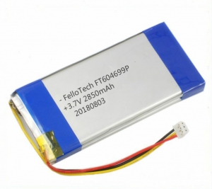 3.7V 2850mAhリチウムポリマー電池FT604699P