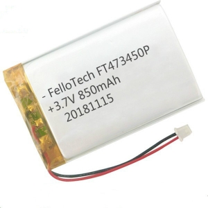 3.7V 850mAhリチウムポリマー電池FT473450P