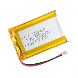 3.7V 500mAh FT303450Pリチウムポリマーバッテリー