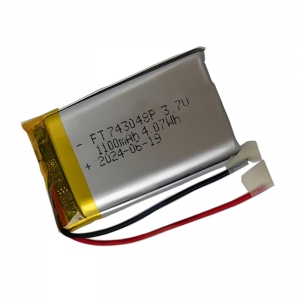 3.7V 1100mAh FT743048Pリチウムポリマーバッテリー