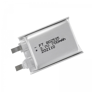 超薄型iec62133 un38.3 msds充電式リチウムポリマーバッテリー3.7 v 700 mah 802535