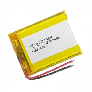 プラスチックおもちゃのためのft603746p 1200mah 3.7vリチウムポリマー充電電池